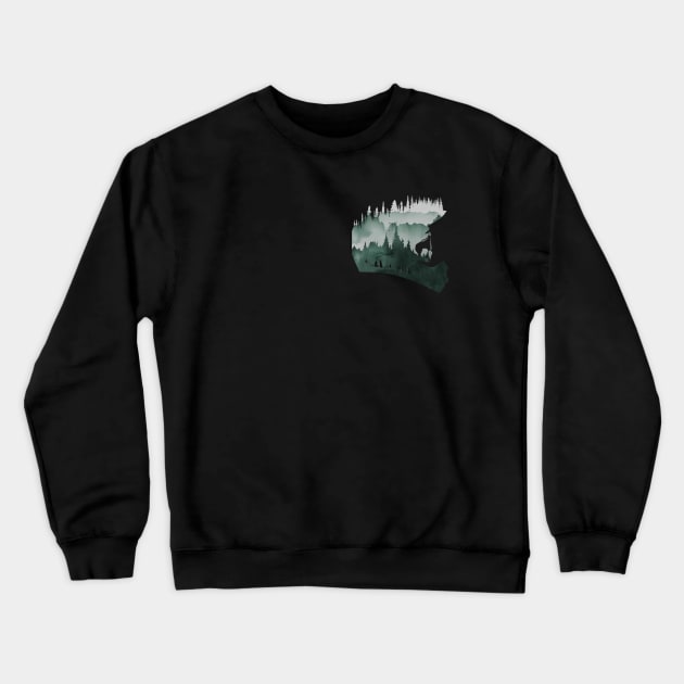 MTB Landspace (small and back) Crewneck Sweatshirt by OneRedFox